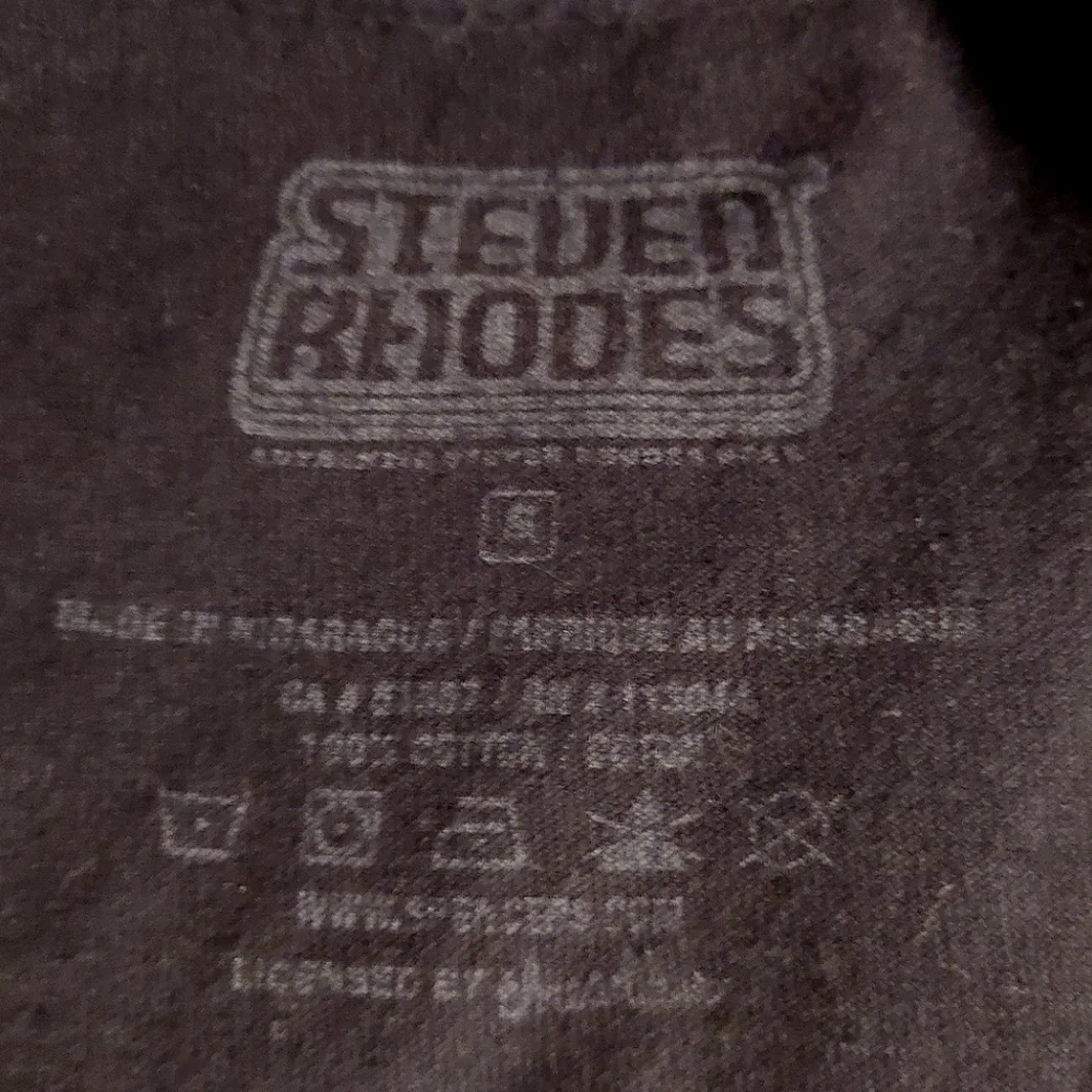 Steven Rhodes "Adopt A Familiar" Black Short Sleeved Graphic T-shirt EUC Size S - Picture 7 of 7